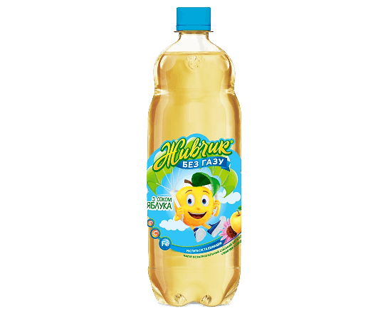 Безалкогольний напій негазований "Живчик з соком яблука"1,0 л